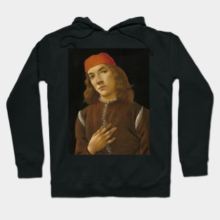 Portrait of a Youth by Sandro Botticelli Hoodie